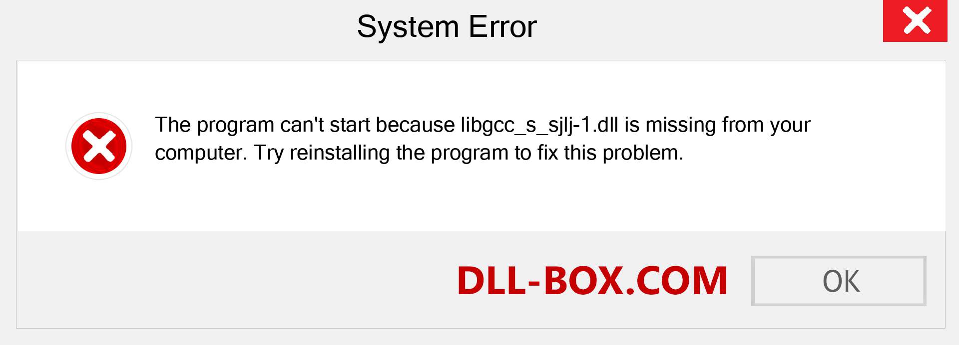  libgcc_s_sjlj-1.dll file is missing?. Download for Windows 7, 8, 10 - Fix  libgcc_s_sjlj-1 dll Missing Error on Windows, photos, images
